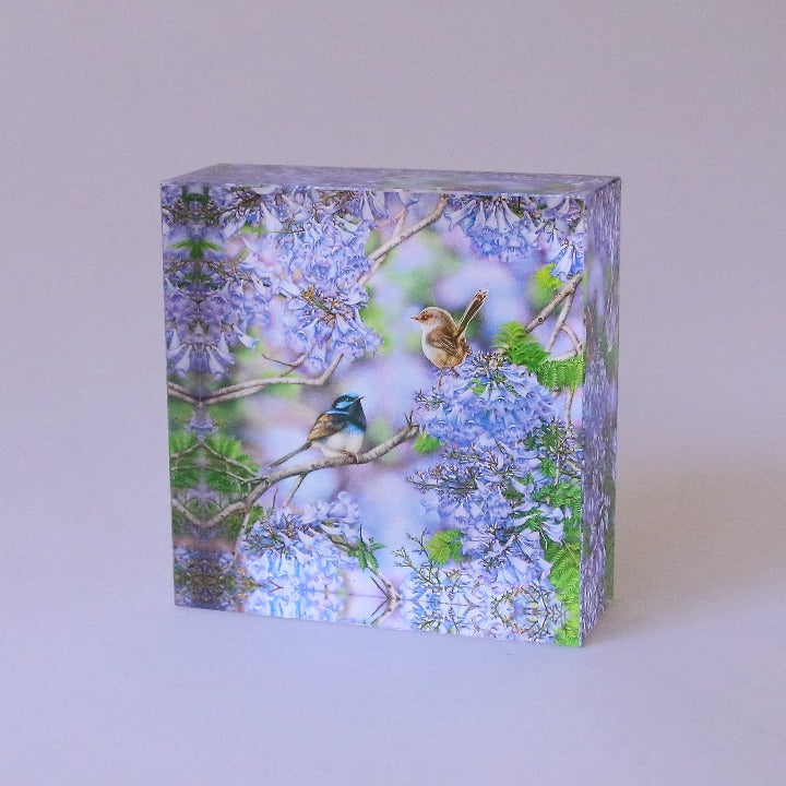 Crystal Glass Square Paperweight