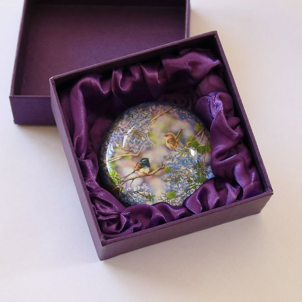 Crystal Glass Dome Paperweight